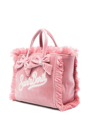 Mini Vanity pink velvet handbag SAINT BARTH KIDS | VAMI00700216G